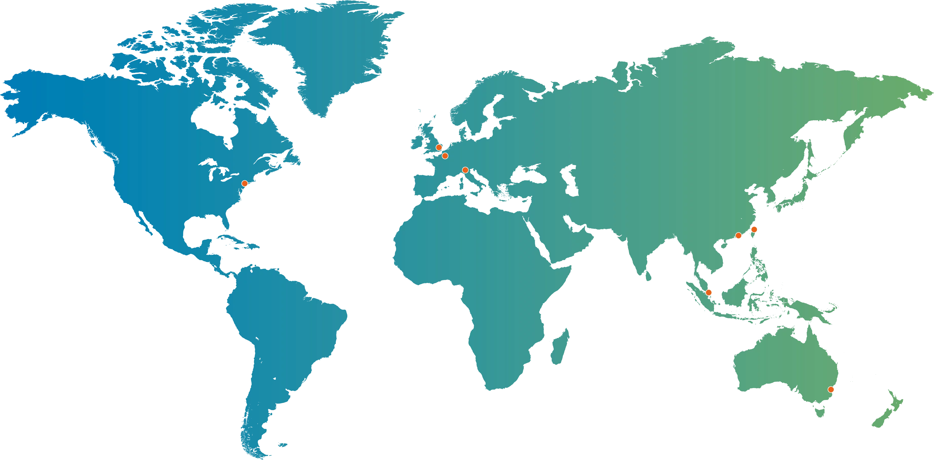 Calastone world map